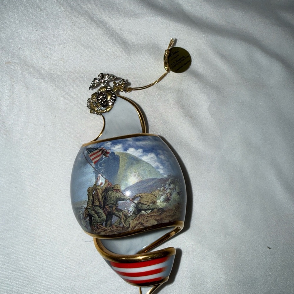 Patriotic Spiral Ornament